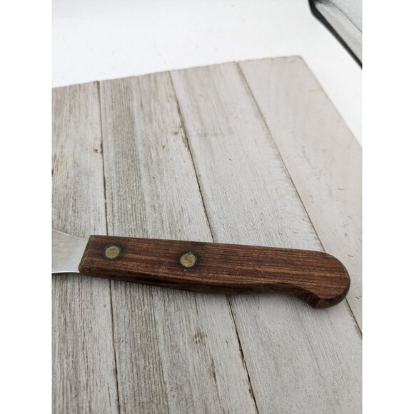 Mini Spreader Icing Frosting Spatula Serrated Edge 7 1/4" Wooden Handle - Picture 3 of 7